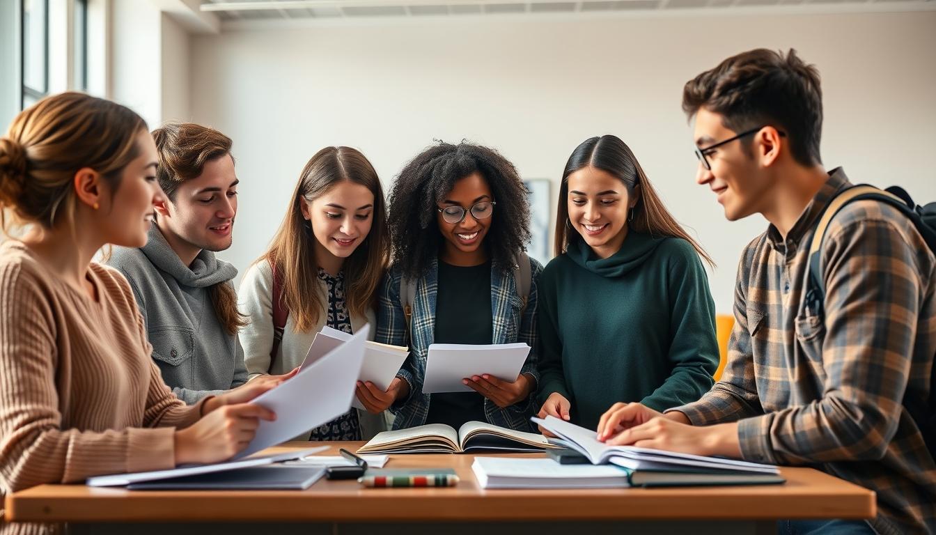 Modern university campus for students