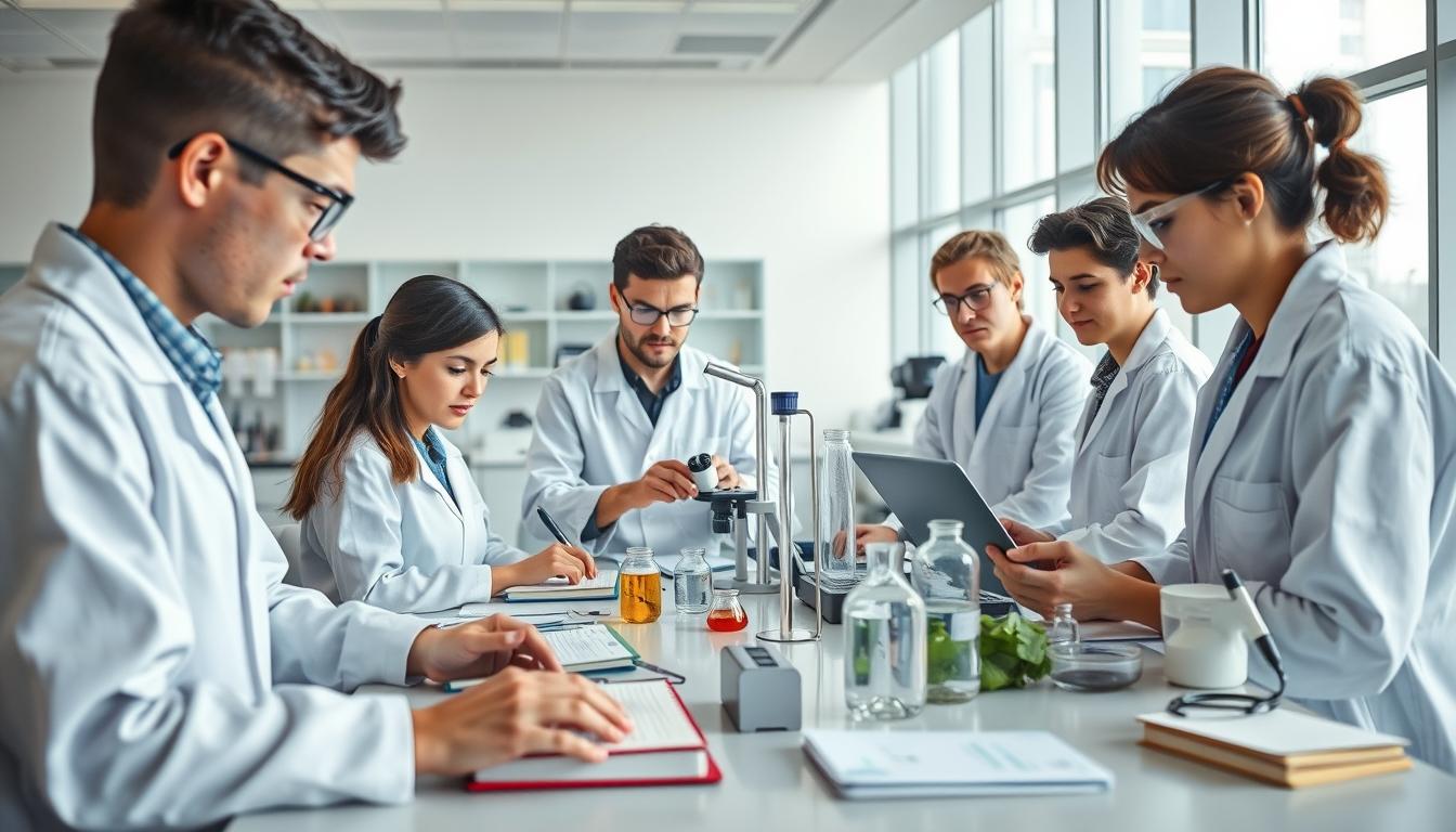 Students collaborating in study space